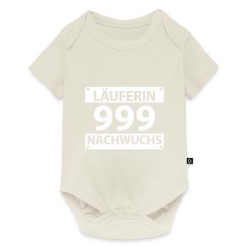 Nachwuchs Läufer Laufen Baby Mädchen Geburt - Baby Premium Kurzarmbody - Naturweiß - Vorne