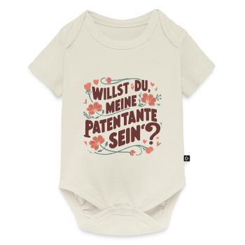 Patentante werden - Baby Premium Kurzarmbody - Naturweiß - Vorne