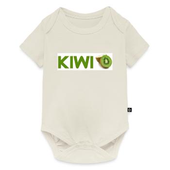 Kiwi - Baby Premium Kurzarmbody - Naturweiß - Vorne