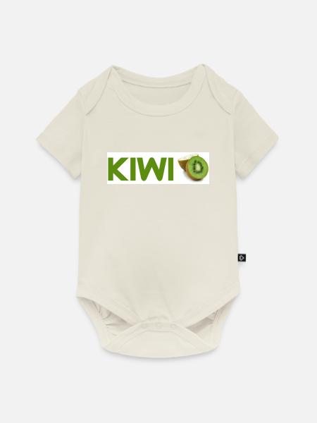 Kiwi - Baby Premium Kurzarmbody - Naturweiß
