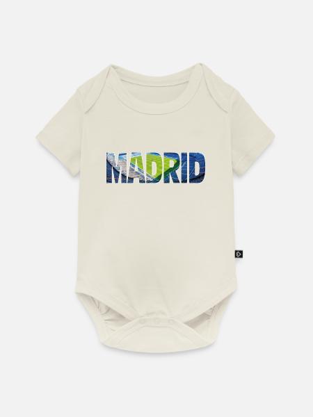 Madrid - Baby Premium Kurzarmbody - Naturweiß