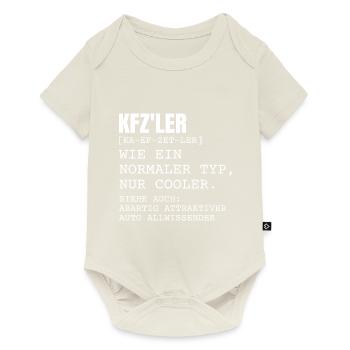 KFZ'ler Auto Mechatroniker Definition - Baby Premium Kurzarmbody - Naturweiß - Vorne