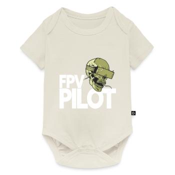 FPV Pilot - FPV Drone Drone Pilot - Baby Premium short-sleeve bodysuit - off white - Front