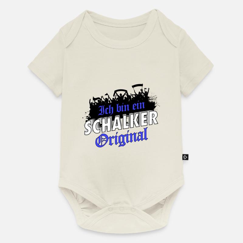 Ich bin ein Schalker Original | Schalke Geschenk - Baby Premium Kurzarmbody - Naturweiß