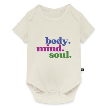 Corps Âme - Corps Harmonie de l’Âme - Body à manches courtes Premium Bébé - blanc cassé - Devant