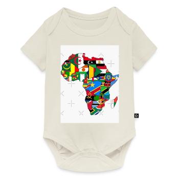 Mon Afrique - Body à manches courtes Premium Bébé - blanc cassé - Devant