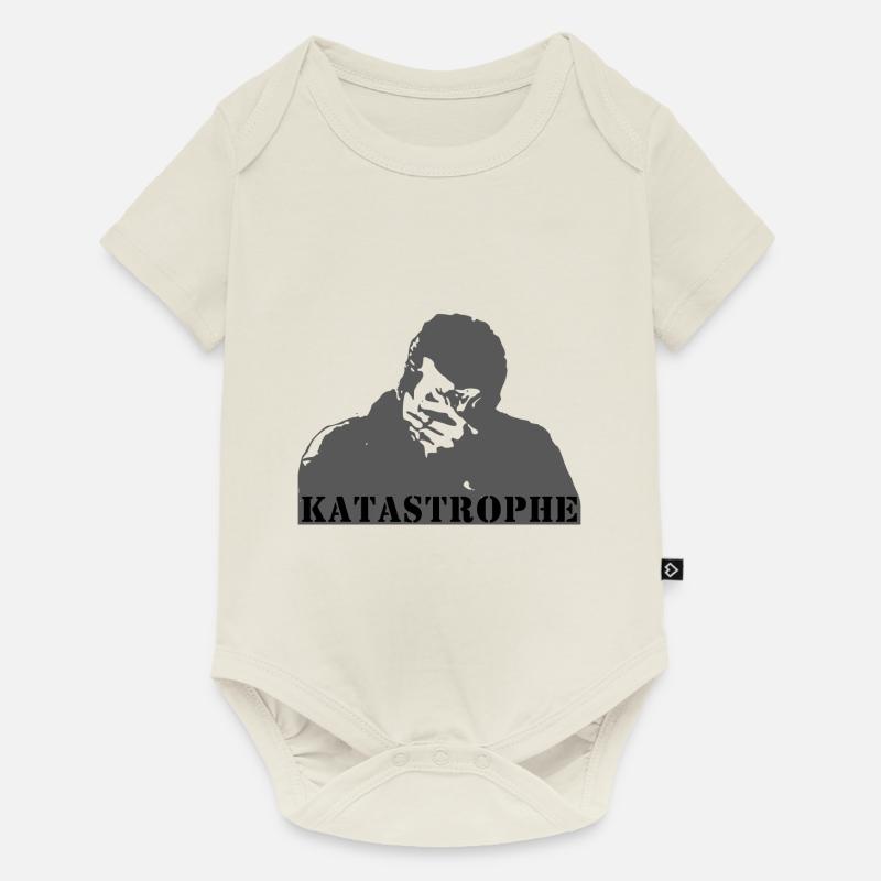 catastrophe - Body à manches courtes Premium Bébé - blanc cassé
