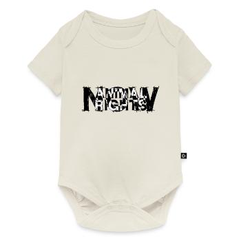 ANIMAL RIGHTS NOW_03 - Baby Premium short-sleeve bodysuit - off white - Front