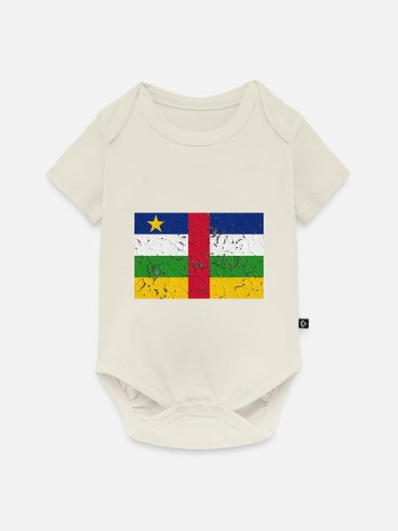 Zentralafrikanische Republik - Baby Premium Kurzarmbody - Naturweiß