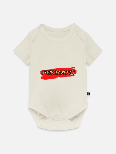 Punkt! Roter Comic-Stil - Baby Premium Kurzarmbody - Naturweiß
