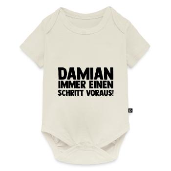 First name Damian - Baby Premium short-sleeve bodysuit - off white - Front