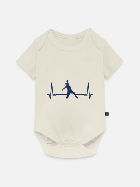 Frauenhandball Handball Spielerin Handballerin - Baby Premium Kurzarmbody - Naturweiß