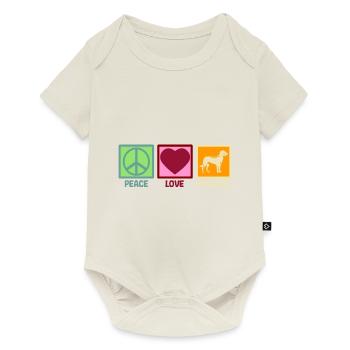Beauceron Peace Love - Body à manches courtes Premium Bébé - blanc cassé - Devant