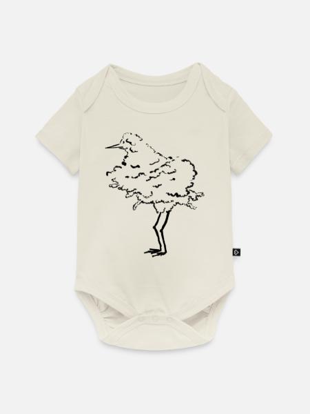 Vogel Baum - Baby Premium Kurzarmbody - Naturweiß