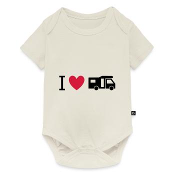 ★ Design colors can be changed ★ I love motorhomes - Baby Premium short-sleeve bodysuit - off white - Front
