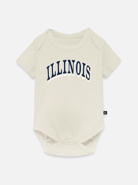 Illinois - Baby Premium Kurzarmbody - Naturweiß