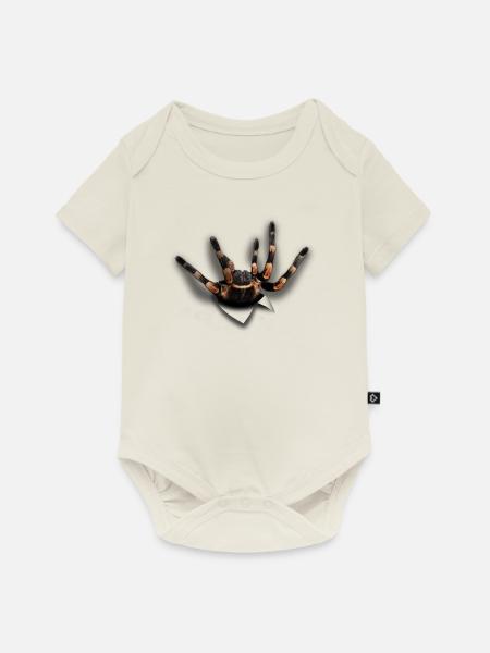 Spinne - Baby Premium Kurzarmbody - Naturweiß