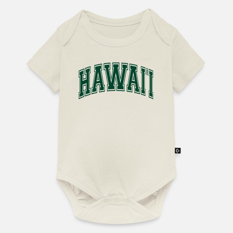 Hawaï - Body à manches courtes Premium Bébé - blanc cassé