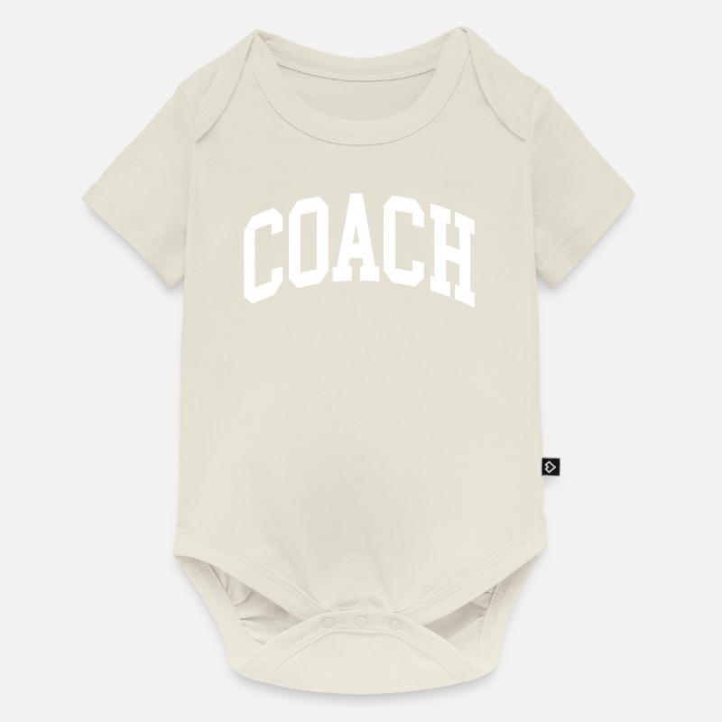 Coach - Baby Premium Kurzarmbody - Naturweiß