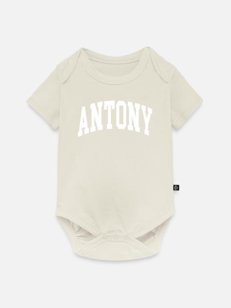 Antony - Baby Premium Kurzarmbody - Naturweiß