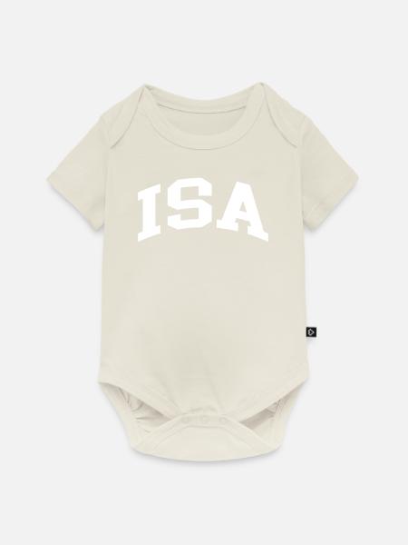Isa - Baby Premium Kurzarmbody - Naturweiß