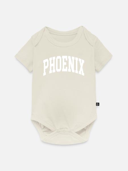 Phoenix - Baby Premium Kurzarmbody - Naturweiß