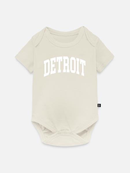 Detroit - Baby Premium Kurzarmbody - Naturweiß