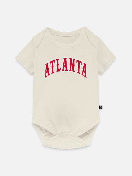 Atlanta - Baby Premium Kurzarmbody - Naturweiß