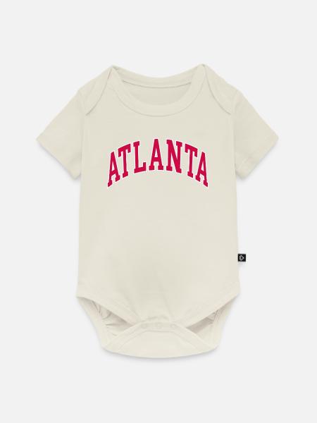 Atlanta - Baby Premium Kurzarmbody - Naturweiß