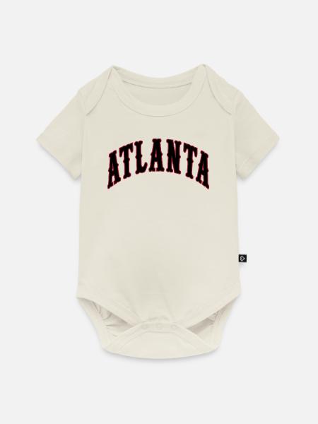 Atlanta - Baby Premium Kurzarmbody - Naturweiß