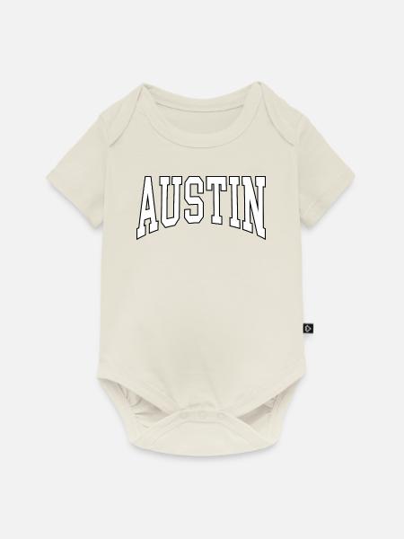 Austin - Baby Premium Kurzarmbody - Naturweiß