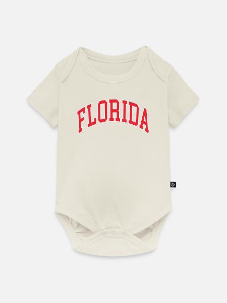 Florida - Baby Premium Kurzarmbody - Naturweiß