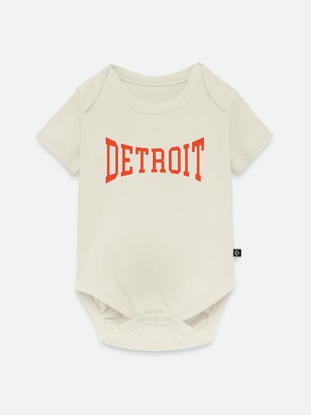 Detroit - Baby Premium Kurzarmbody - Naturweiß