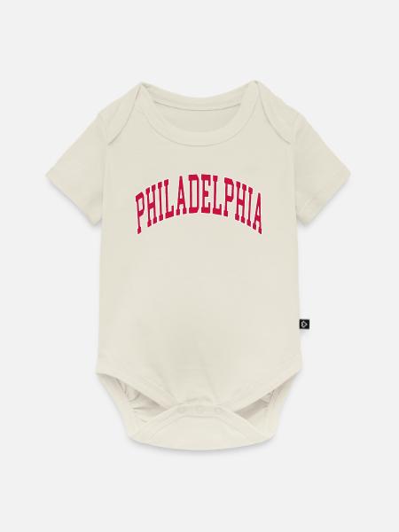 Philadelphia - Baby Premium Kurzarmbody - Naturweiß