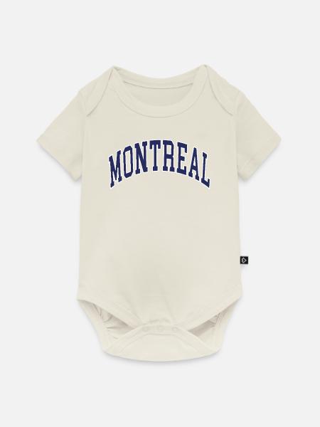 Montreal - Baby Premium Kurzarmbody - Naturweiß