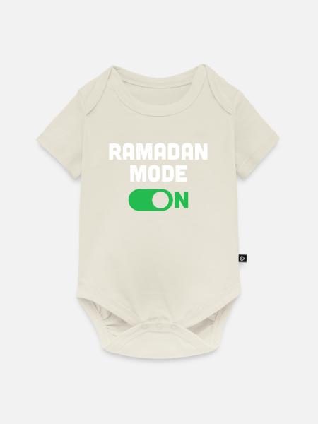 Ramadan-Modus an - Baby Premium Kurzarmbody - Naturweiß