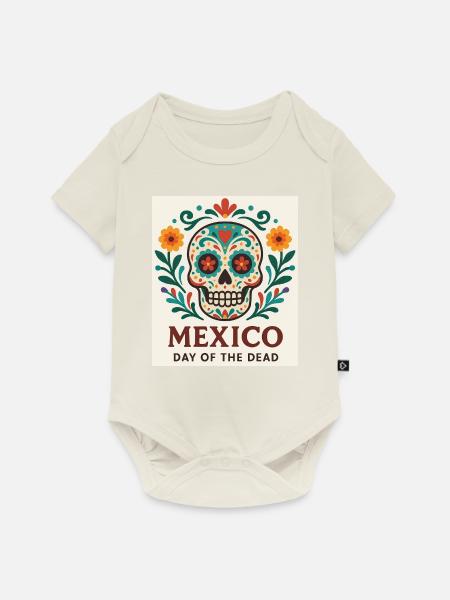Mexiko - Baby Premium Kurzarmbody - Naturweiß