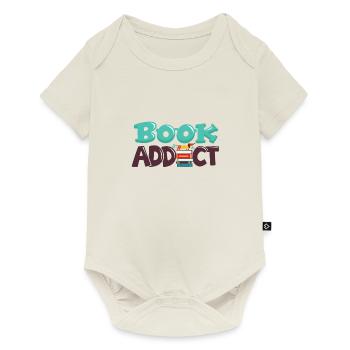 Book Addict - Baby Premium short-sleeve bodysuit - off white - Front