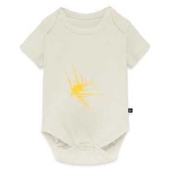 abstraite de l’argent de l’étoile - Body à manches courtes Premium Bébé - blanc cassé - Devant