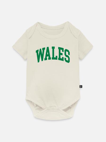 Wales - Baby Premium Kurzarmbody - Naturweiß