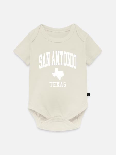 San Antonio - Baby Premium Kurzarmbody - Naturweiß