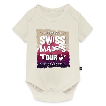 Swiss Mädels Tour - Baby Premium Kurzarmbody - Naturweiß - Vorne