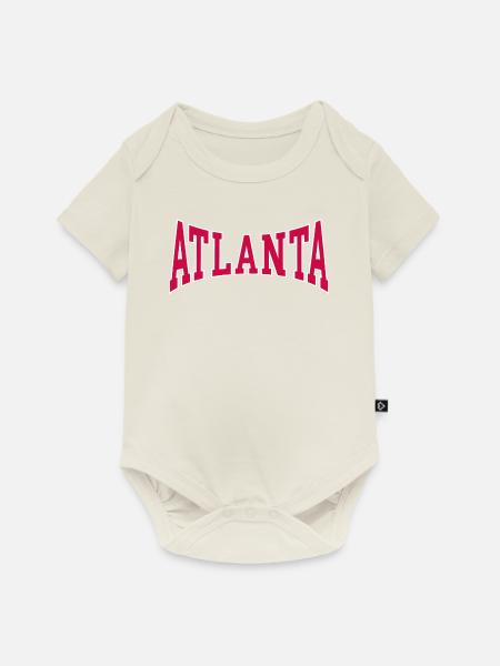 Atlanta - Baby Premium Kurzarmbody - Naturweiß