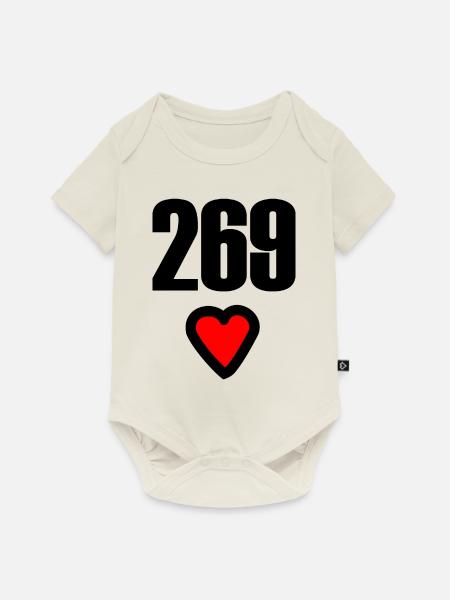 Vegan 269 Ernährung - Baby Premium Kurzarmbody - Naturweiß