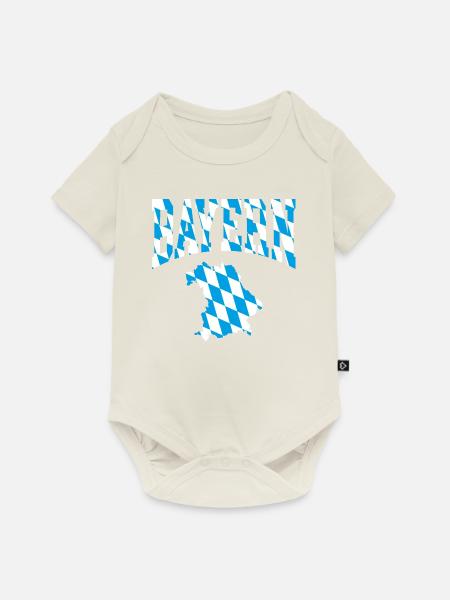 Bayern - Baby Premium Kurzarmbody - Naturweiß
