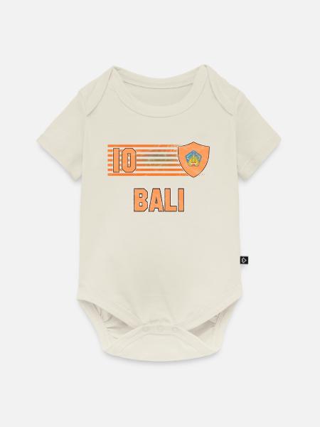 Bali Fußball Mannschaft - Baby Premium Kurzarmbody - Naturweiß
