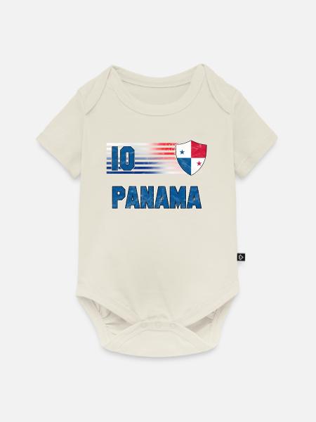Panama Fußball Mannschaft - Baby Premium Kurzarmbody - Naturweiß