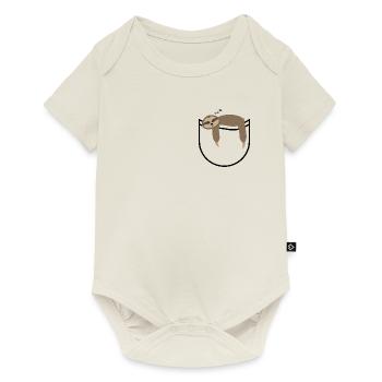 Paresseux de poche - Body à manches courtes Premium Bébé - blanc cassé - Devant