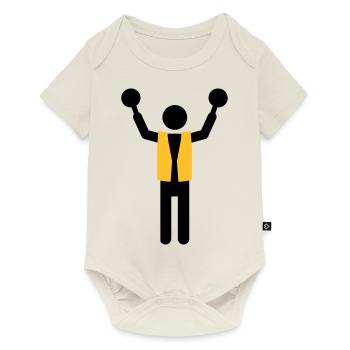 flight controller - Baby Premium short-sleeve bodysuit - off white - Front
