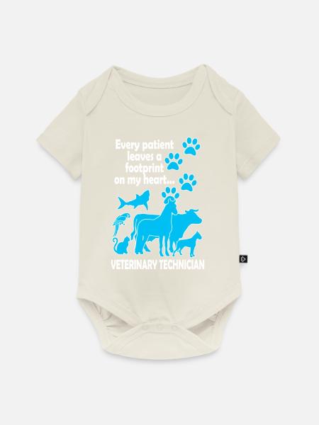 Veterinary Technician - Baby Premium Kurzarmbody - Naturweiß